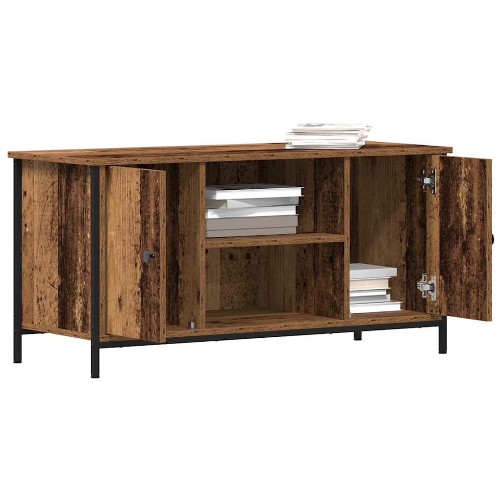 vidaXL TV Cabinet 100 x 40 x 50 cm Old wood Engineered wood 3