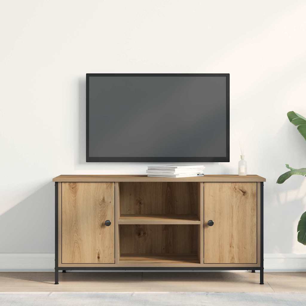 vidaXL TV Cabinet 100 x 40 x 50 cm Artisan oak Engineered wood 4