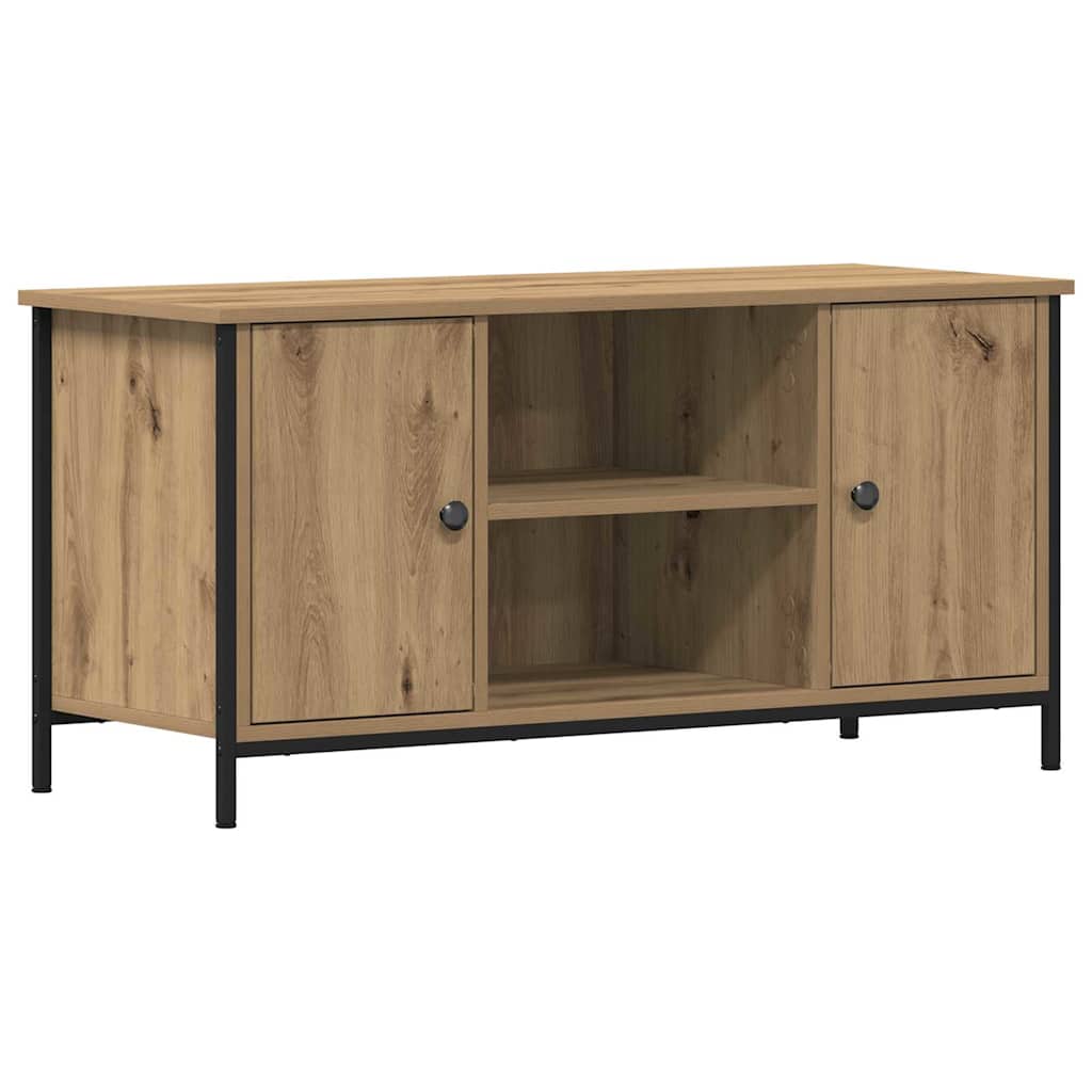 vidaXL TV Cabinet 100 x 40 x 50 cm Artisan oak Engineered wood 2