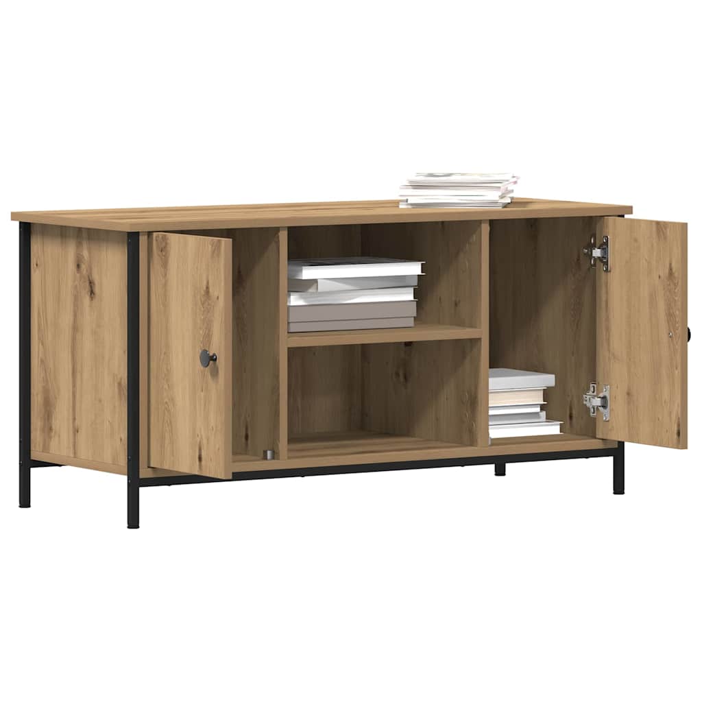 vidaXL TV Cabinet 100 x 40 x 50 cm Artisan oak Engineered wood 3