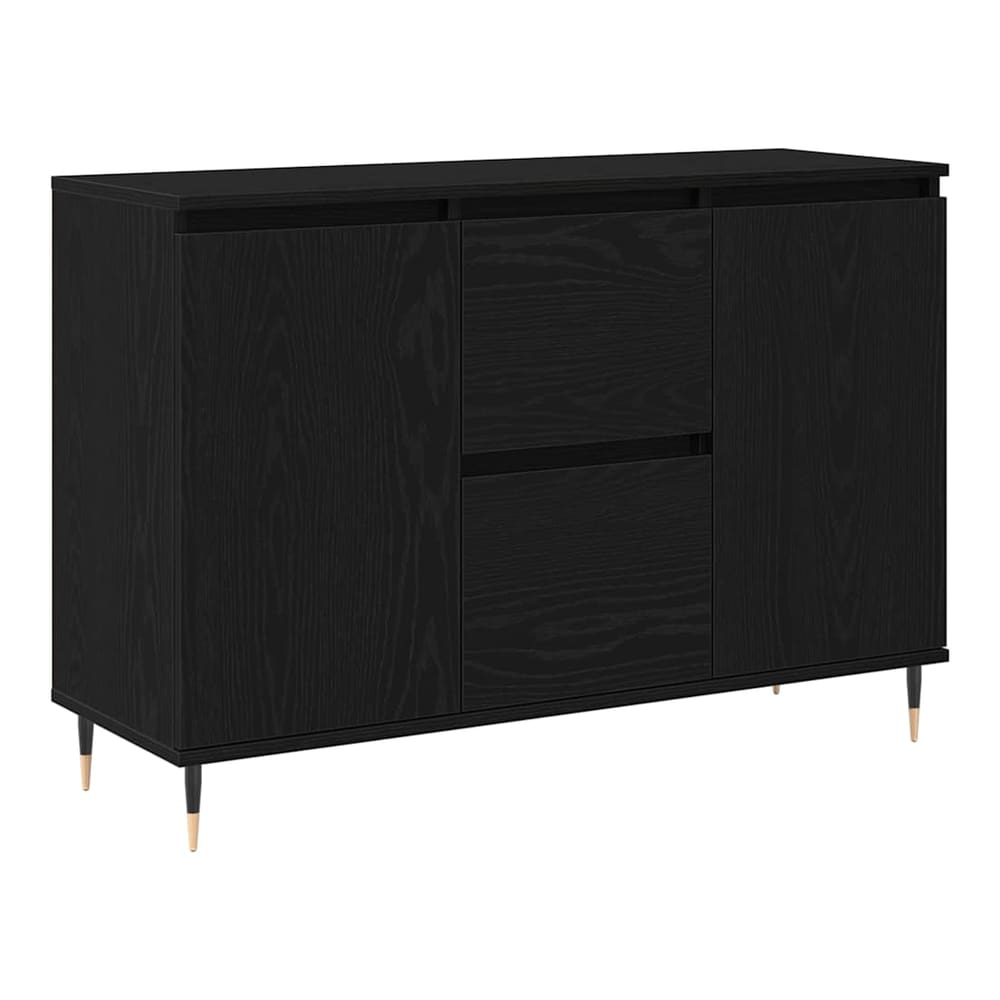 Sideboard 101,5x35x70 cm Engineered Wood Black oak