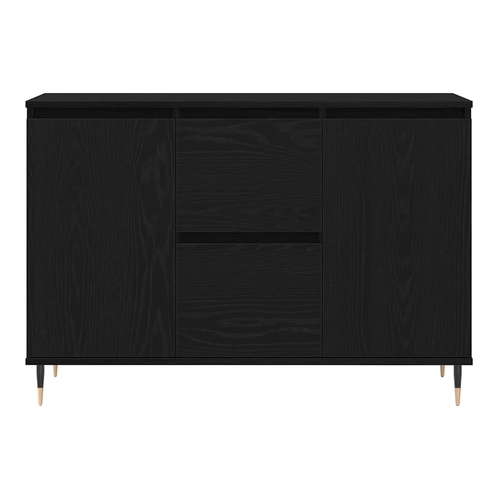Sideboard 101,5x35x70 cm Engineered Wood Black oak