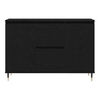Sideboard 101,5x35x70 cm Engineered Wood Black oak