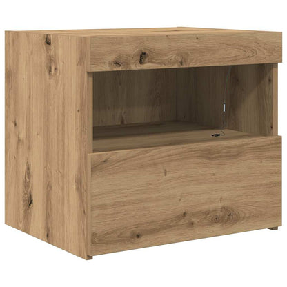 vidaXL Bedside Cabinet 2 pcs Artisan Oak 50 x 40 x 45 cm 6