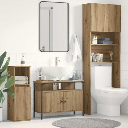 vidaXL Bathroom Sink Cabinet Artisan oak 80 x 30 x 60 cm 1