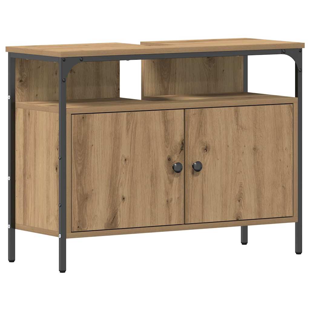 vidaXL Bathroom Sink Cabinet Artisan oak 80 x 30 x 60 cm 2