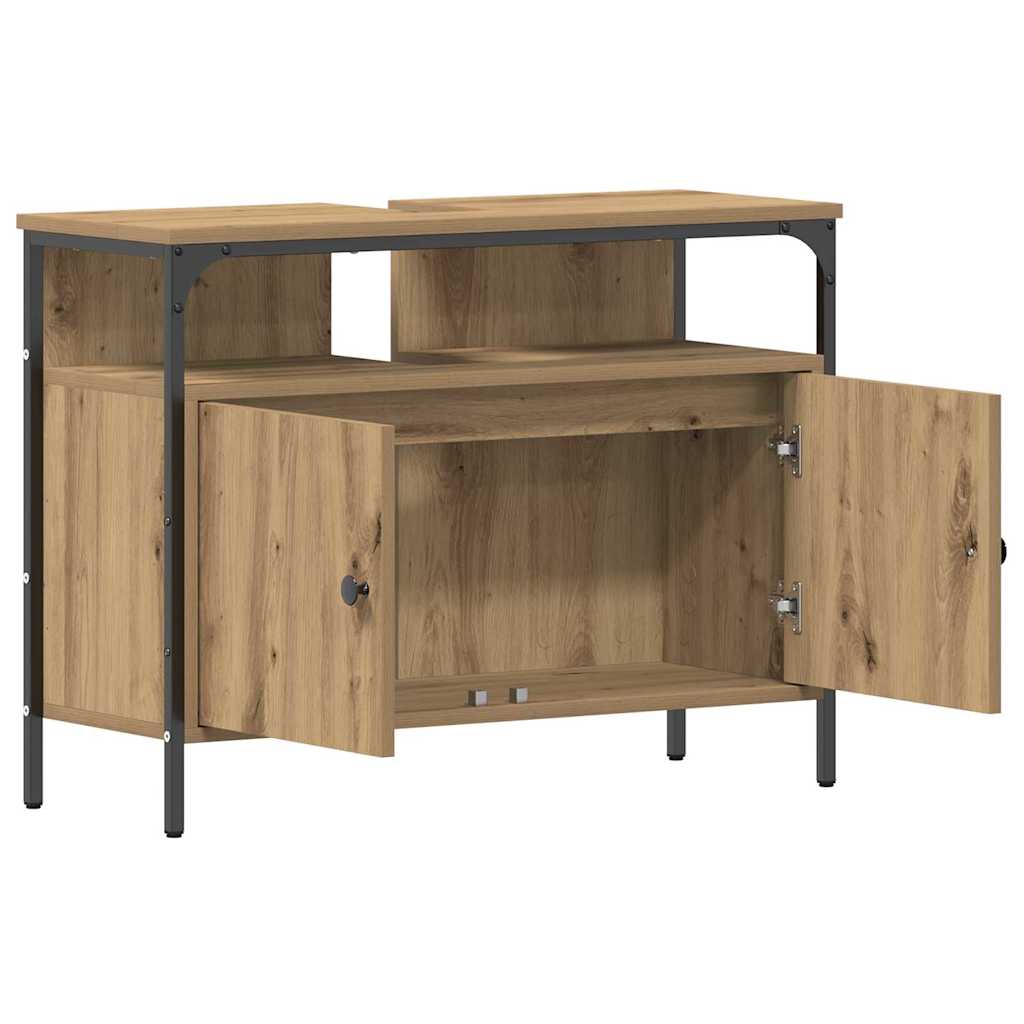 vidaXL Bathroom Sink Cabinet Artisan oak 80 x 30 x 60 cm 5