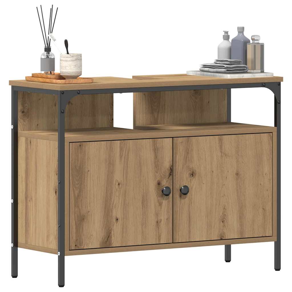 vidaXL Bathroom Sink Cabinet Artisan oak 80 x 30 x 60 cm 3