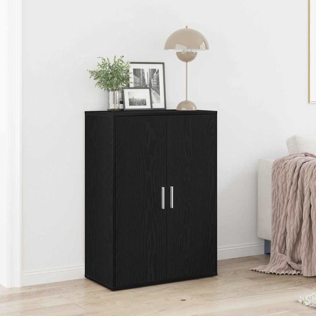 vidaXL Sideboard Black Oak 60 x 31 x 84 cm Engineered Wood 1