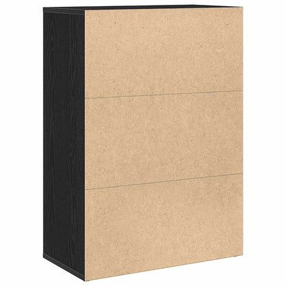 vidaXL Sideboard Black Oak 60 x 31 x 84 cm Engineered Wood 5