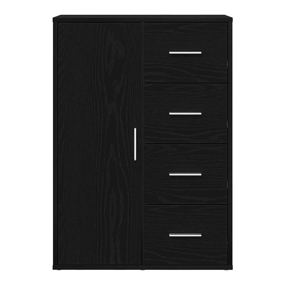 Sideboard 60x31x84 cm Engineered Wood Black oak