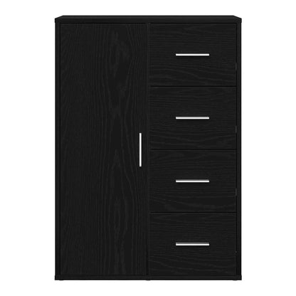 Sideboard 60x31x84 cm Engineered Wood Black oak