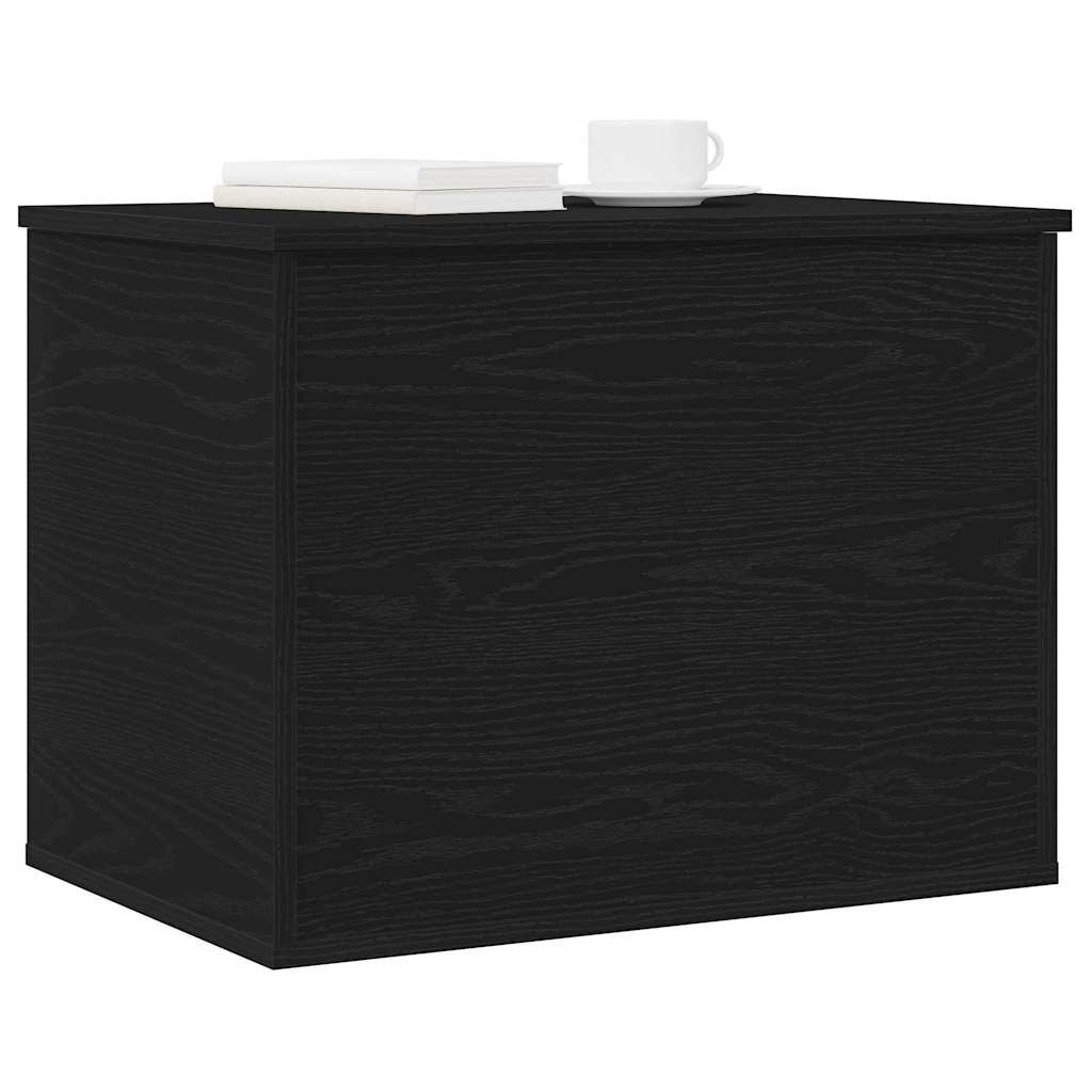 vidaXL Storage Box Black oak 60 x 42 x 46 cm Engineered Wood 3
