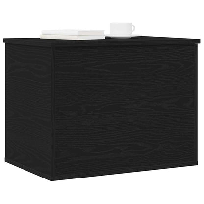 vidaXL Storage Box Black oak 60 x 42 x 46 cm Engineered Wood 3