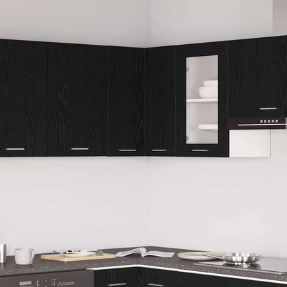 vidaXL Hanging Cabinet Lyon Black Oak 57 x 57 x 60 cm Engineered Wood 1