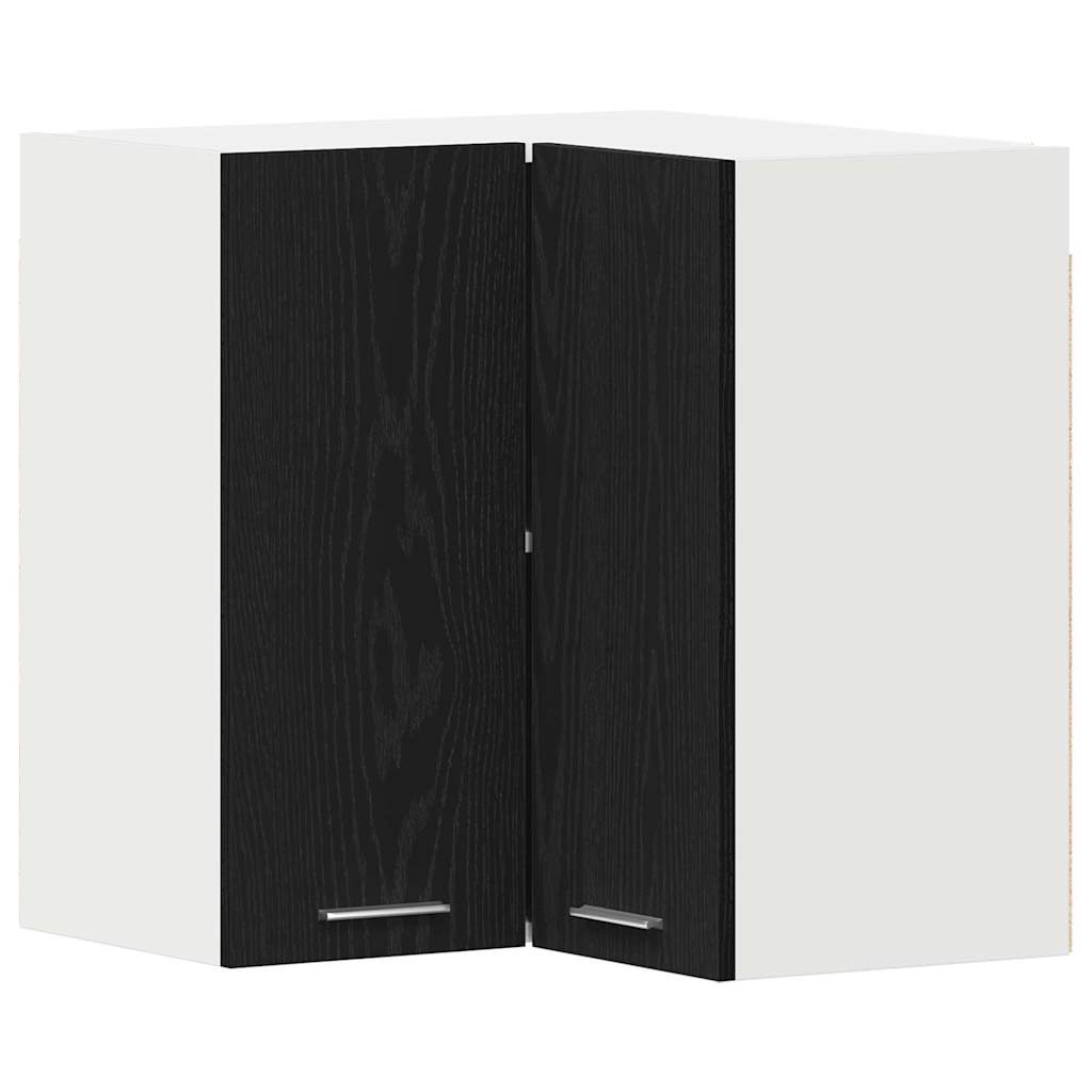 vidaXL Hanging Cabinet Lyon Black Oak 57 x 57 x 60 cm Engineered Wood 2