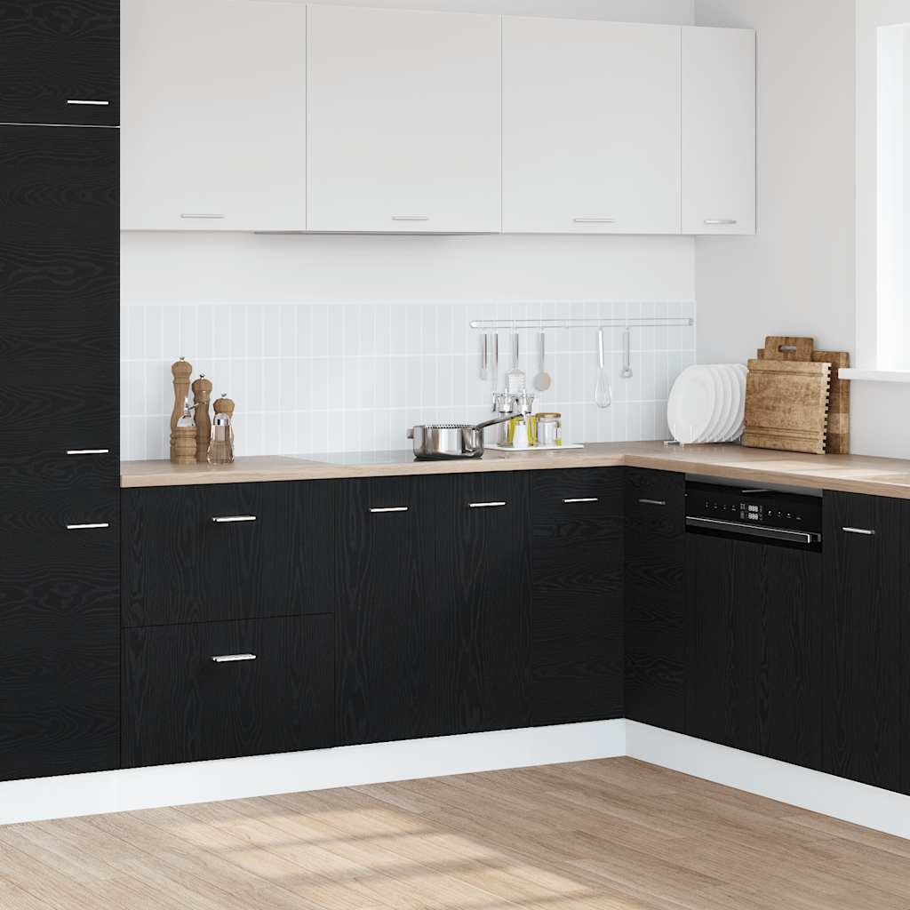 vidaXL Bottom Cabinet Black Oak 60x46x81.5 cm Engineered Wood 1