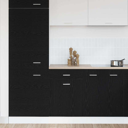 vidaXL Hanging Cabinet Black Oak 50 x 46 x 81.5 cm Engineered Wood 4