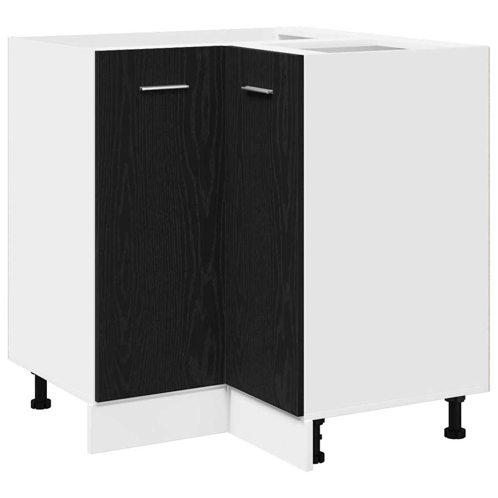 vidaXL Hanging Cabinet Black Oak 75.5 x 75.5 x 80.5 cm Engineered Wood 2