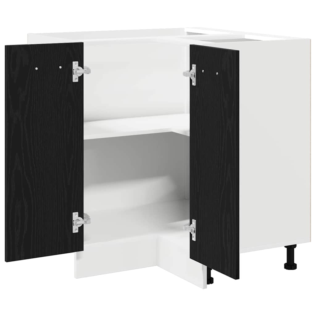 vidaXL Hanging Cabinet Black Oak 75.5 x 75.5 x 80.5 cm Engineered Wood 5