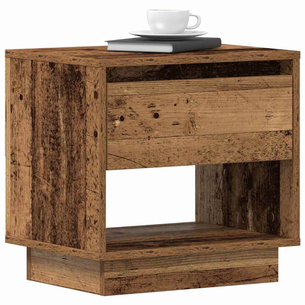 vidaXL Nightstand 2 pcs Old Wood 45 x 34 x 44 cm Engineered Wood 3