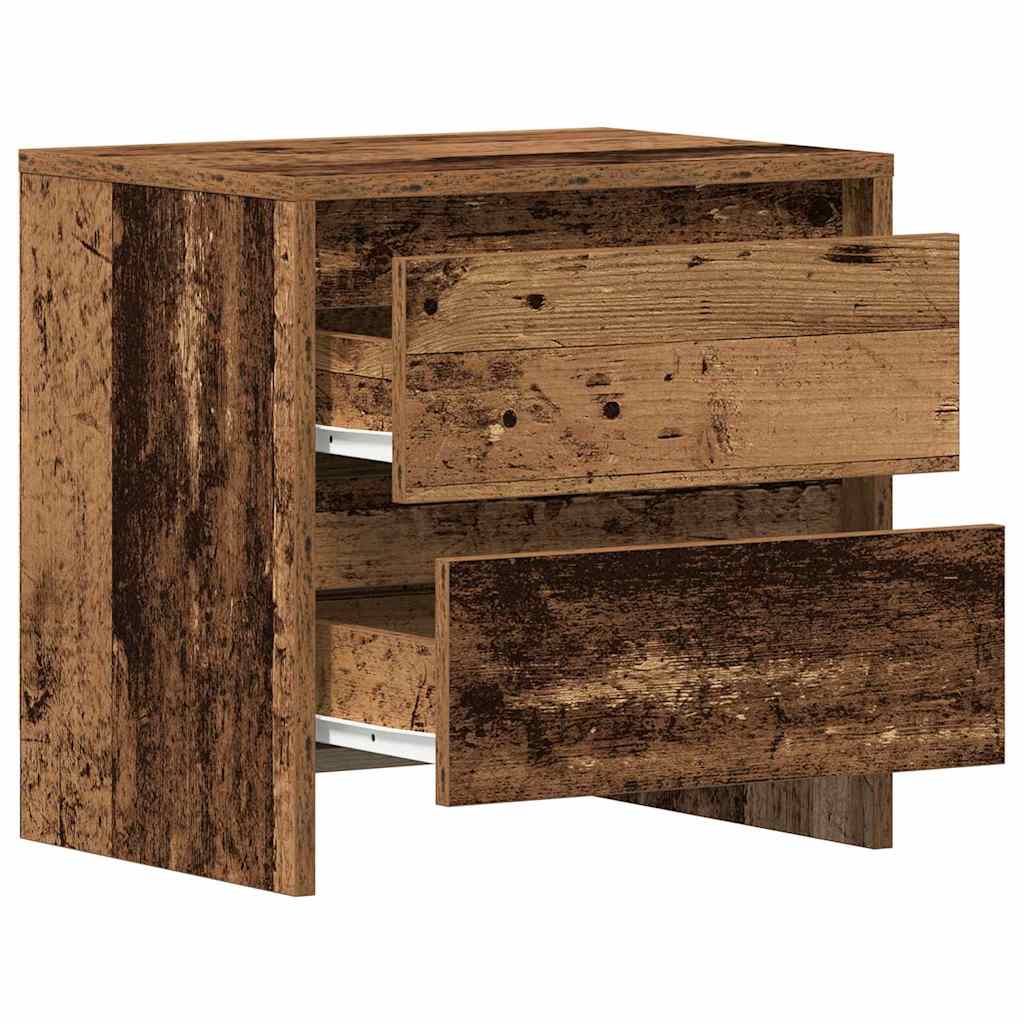 vidaXL Bedside Cabinet 2 pcs Old Wood 45 x 34 x 44.5 cm 5