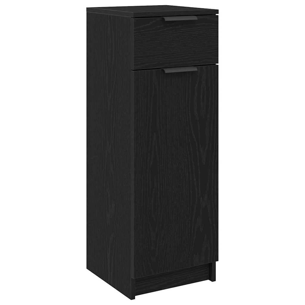 vidaXL Bathroom Cabinet Black oak 32 x 34 x 90 cm Engineered wood 2