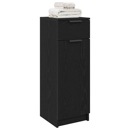 vidaXL Bathroom Cabinet Black oak 32 x 34 x 90 cm Engineered wood 3