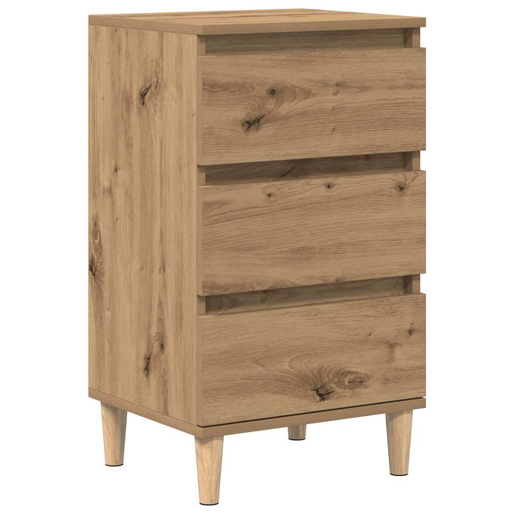 vidaXL Bedside Cabinet Artisan Oak 40 x 35 x 70 cm Engineered Wood 2