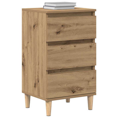 vidaXL Bedside Cabinet Artisan Oak 40 x 35 x 70 cm Engineered Wood 3