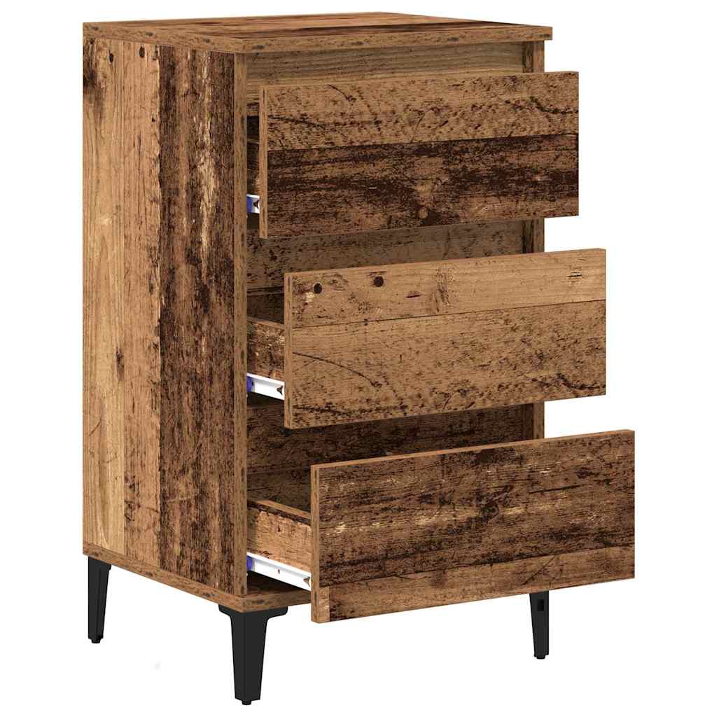 vidaXL Bedside Cabinet Old Wood 45 x 35 x 44 cm Engineered Wood 5