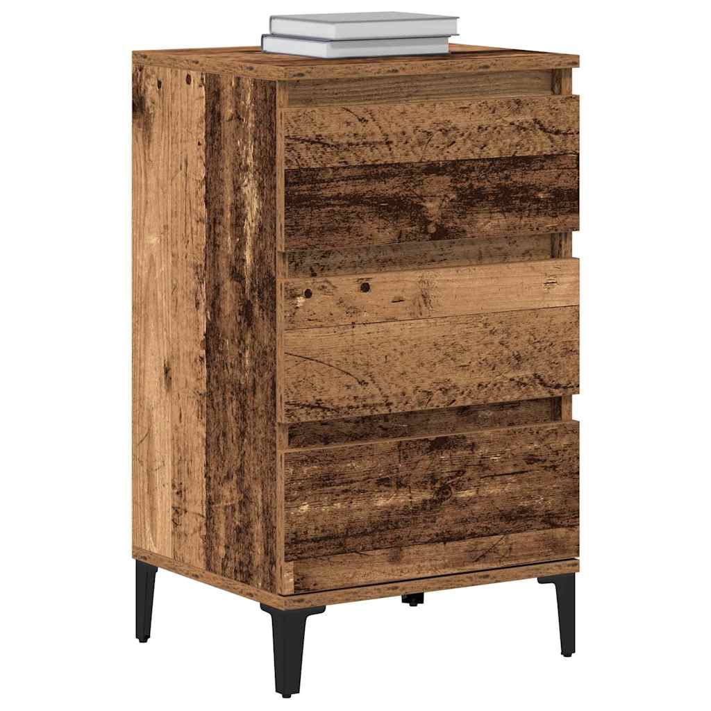 vidaXL Bedside Cabinet Old Wood 45 x 35 x 44 cm Engineered Wood 3