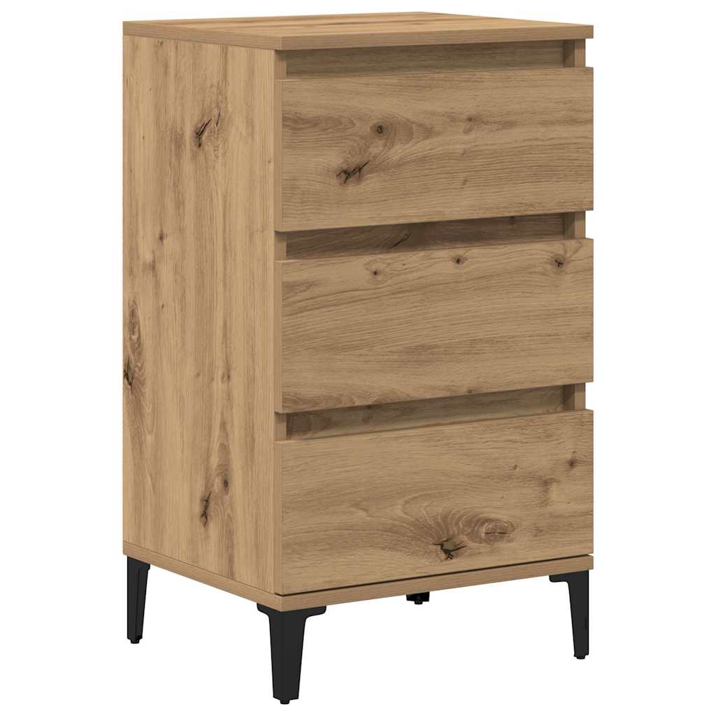 vidaXL Bedside Cabinet Artisan Oak 45 x 35 x 44 cm Engineered Wood 2