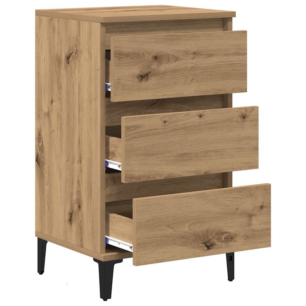 vidaXL Bedside Cabinet Artisan Oak 45 x 35 x 44 cm Engineered Wood 5