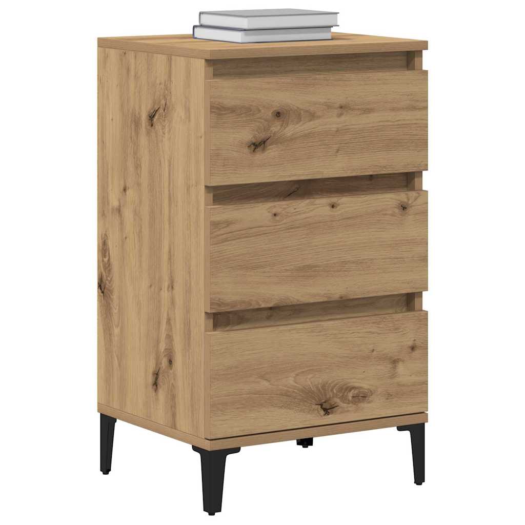 vidaXL Bedside Cabinet Artisan Oak 45 x 35 x 44 cm Engineered Wood 3