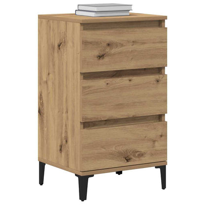 vidaXL Bedside Cabinet Artisan Oak 45 x 35 x 44 cm Engineered Wood 3