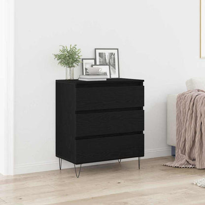 vidaXL Sideboard Black Oak 60 x 35 x 70 cm Engineered Wood 1