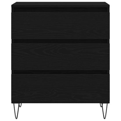 vidaXL Sideboard Black Oak 60 x 35 x 70 cm Engineered Wood 6
