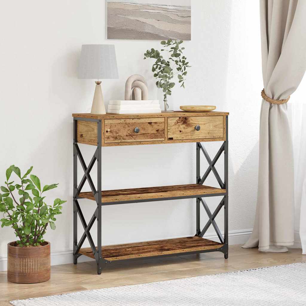 vidaXL Console Table 75x28x75 cm Engineered Wood