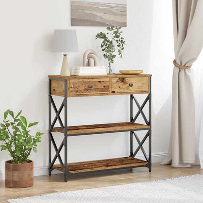 vidaXL Console Table 75x28x75 cm Engineered Wood