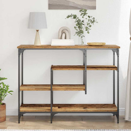 vidaXL Console Table Old wood 100 x 35 x 75 cm 4