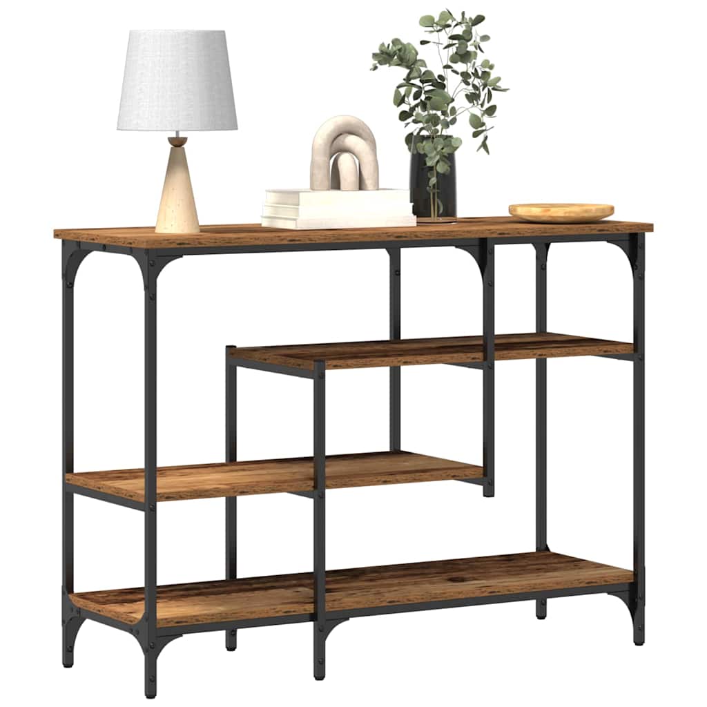 vidaXL Console Table Old wood 100 x 35 x 75 cm 3
