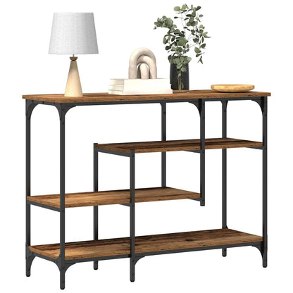vidaXL Console Table Old wood 100 x 35 x 75 cm 3