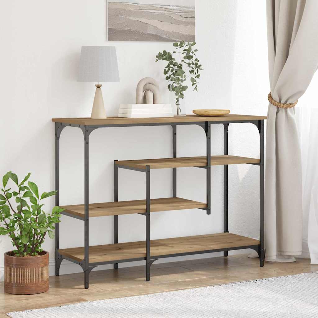 vidaXL Console Table Artisan oak 100 x 35 x 75 cm 1
