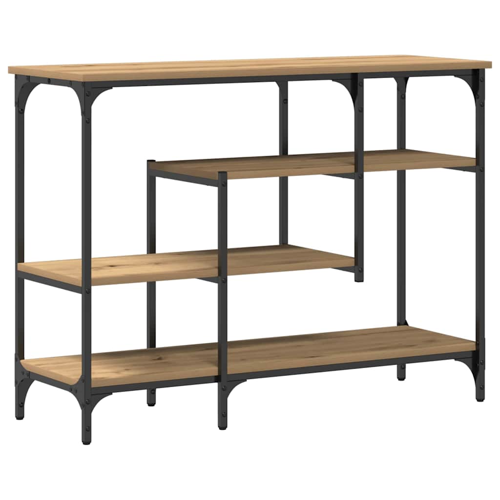 vidaXL Console Table Artisan oak 100 x 35 x 75 cm 2