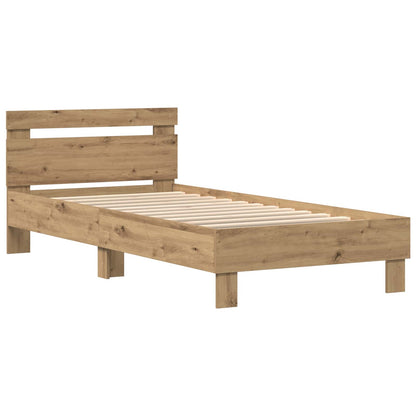 vidaXL Bed Frame Artisan Oak 75 x 190 cm Engineered Wood 5