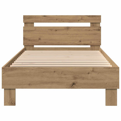 vidaXL Bed Frame Artisan Oak 75 x 190 cm Engineered Wood 6