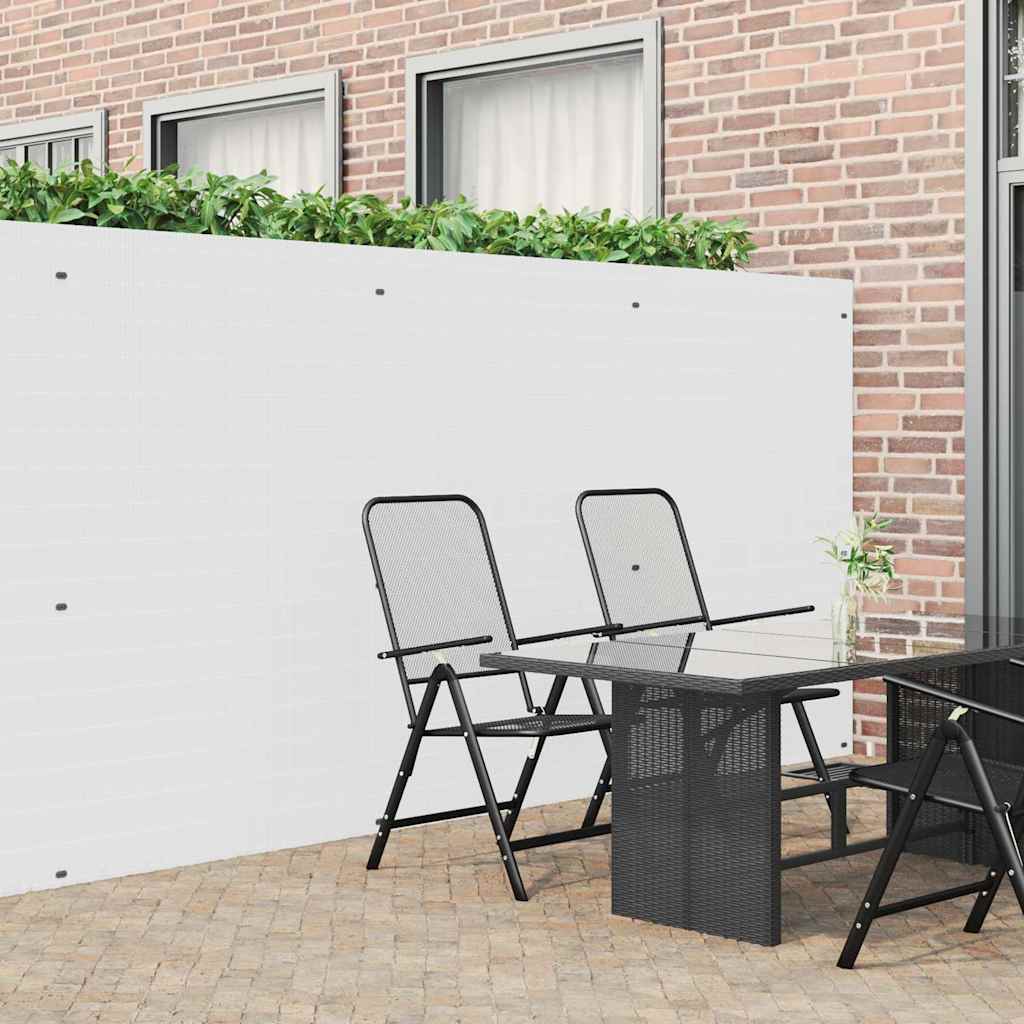 Double-Sided Garden Fence Height 500 cm White 180 cm