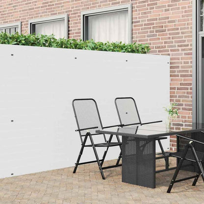Double-Sided Garden Fence Height 500 cm White 180 cm