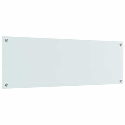 vidaXL Kitchen Backsplash White 120 x 40 cm Tempered Glass 6